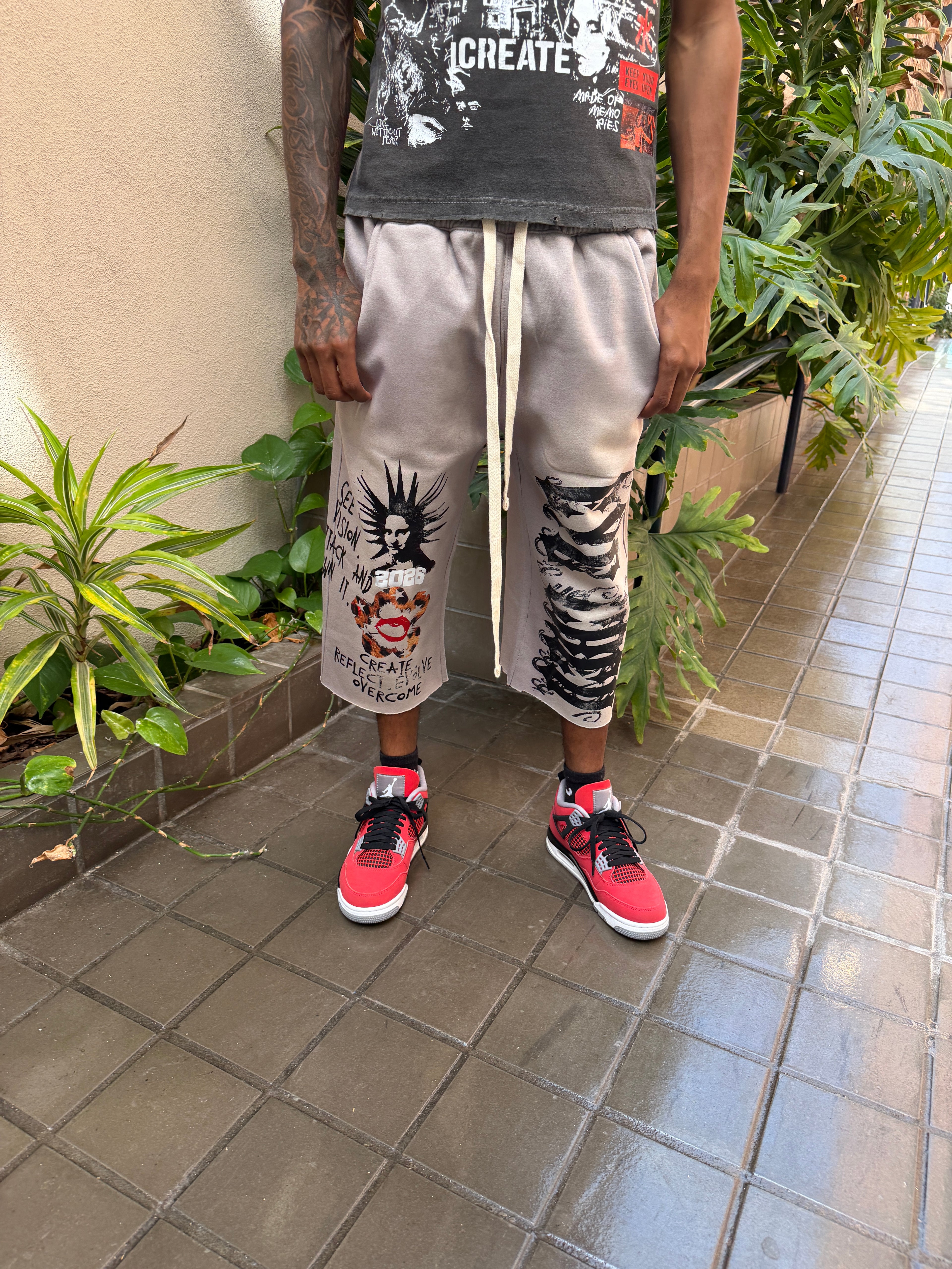 Eye Creo Grey 3/4 Shorts