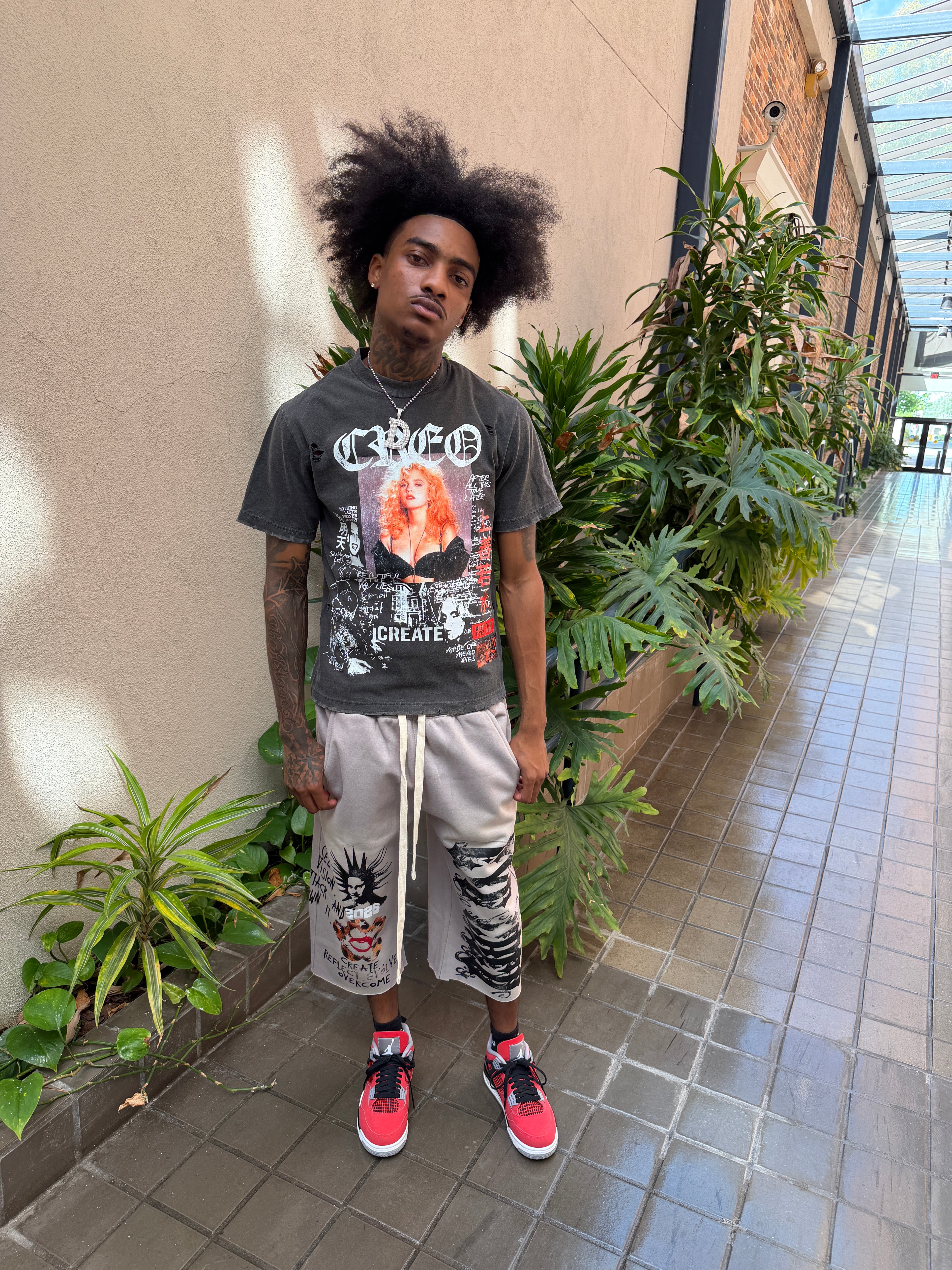 Eye Creo Grey 3/4 Shorts
