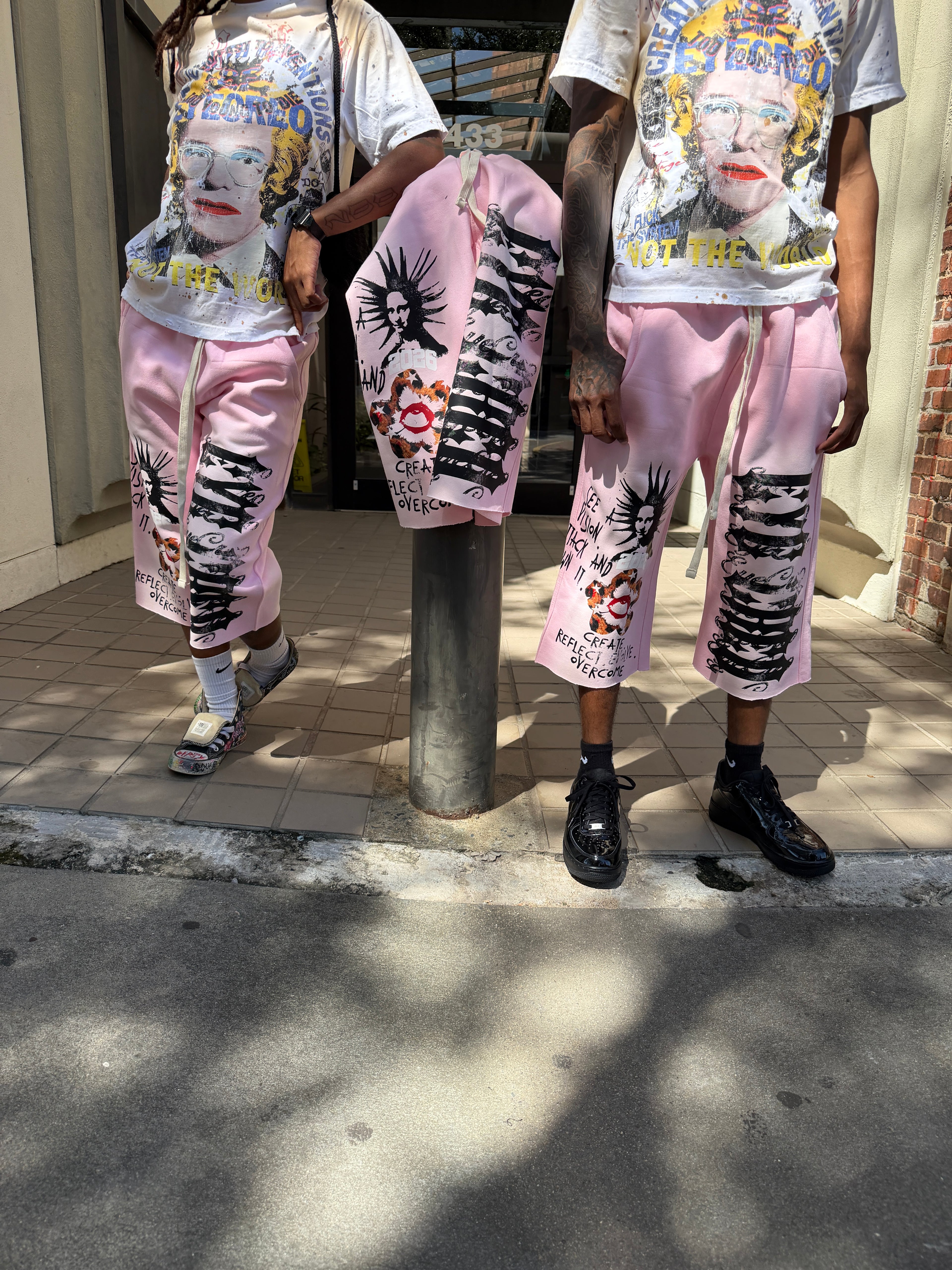 Eye Creo Pink 3/4 Shorts