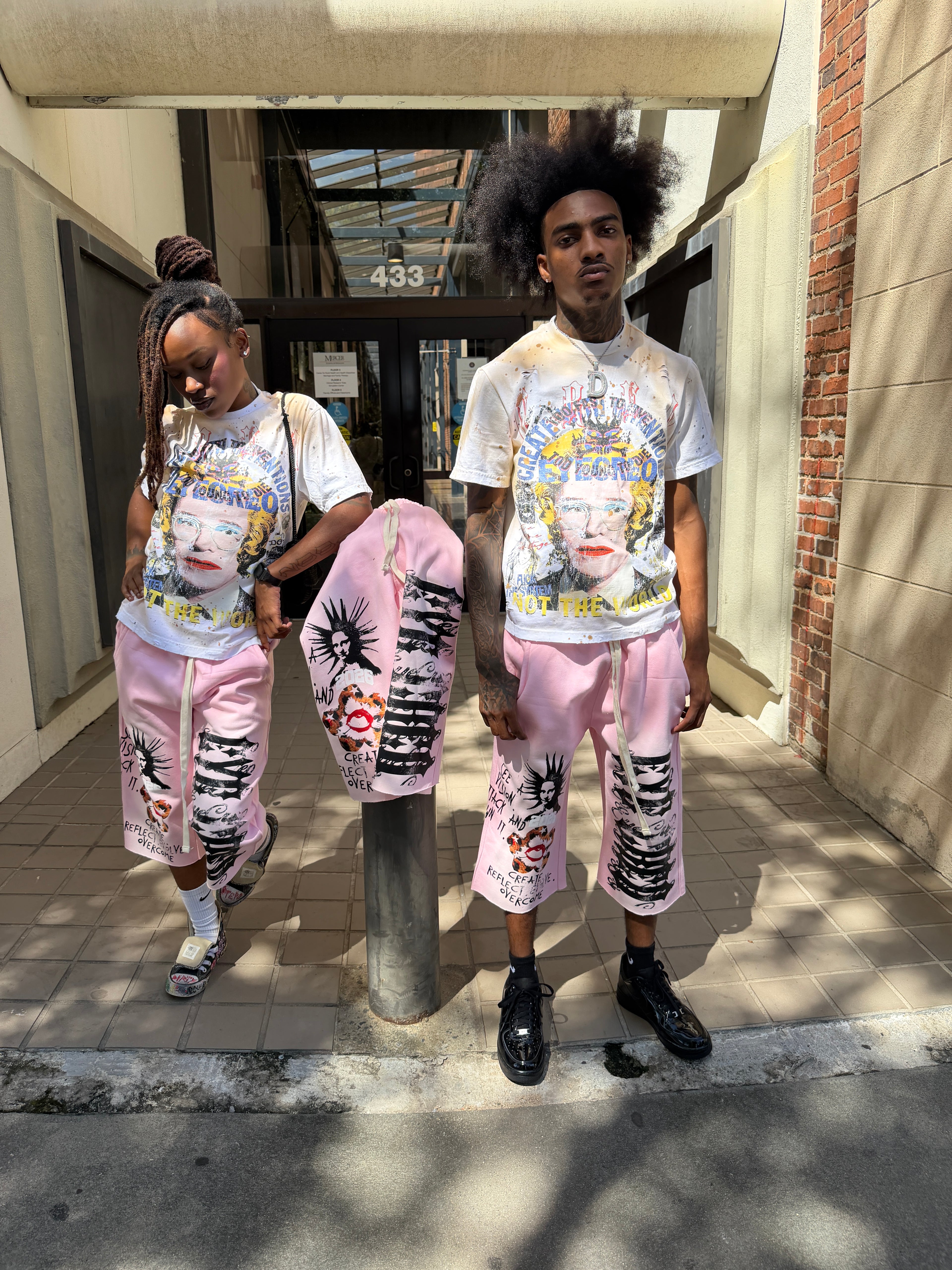 Eye Creo Pink 3/4 Shorts