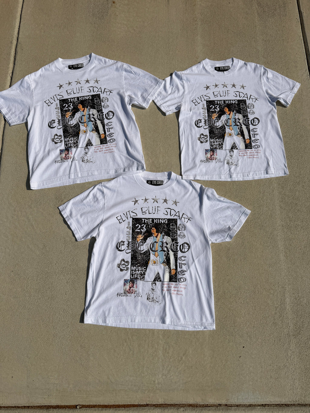 Elvis Blue Scarf Tee