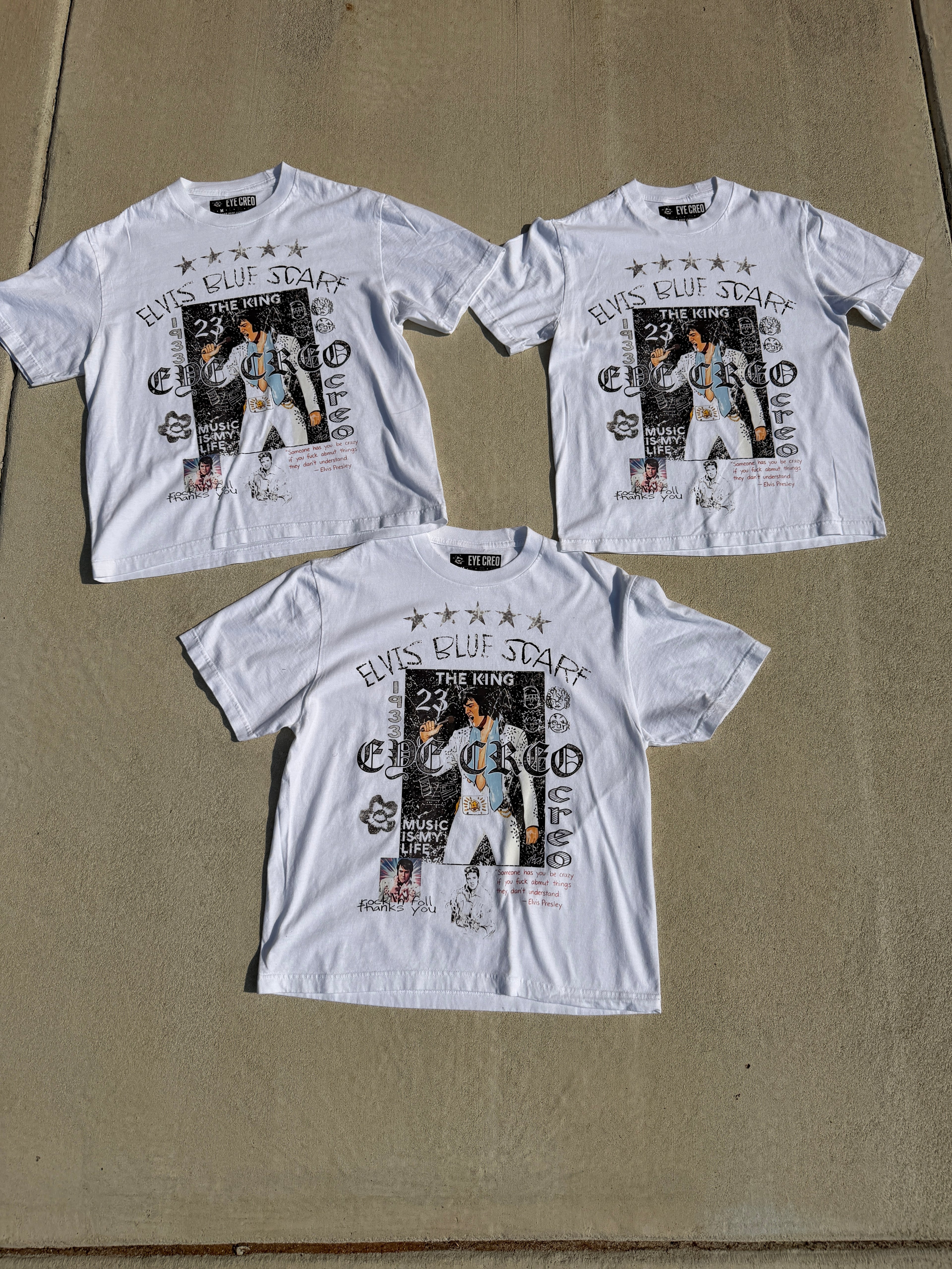 Elvis Blue Scarf Tee